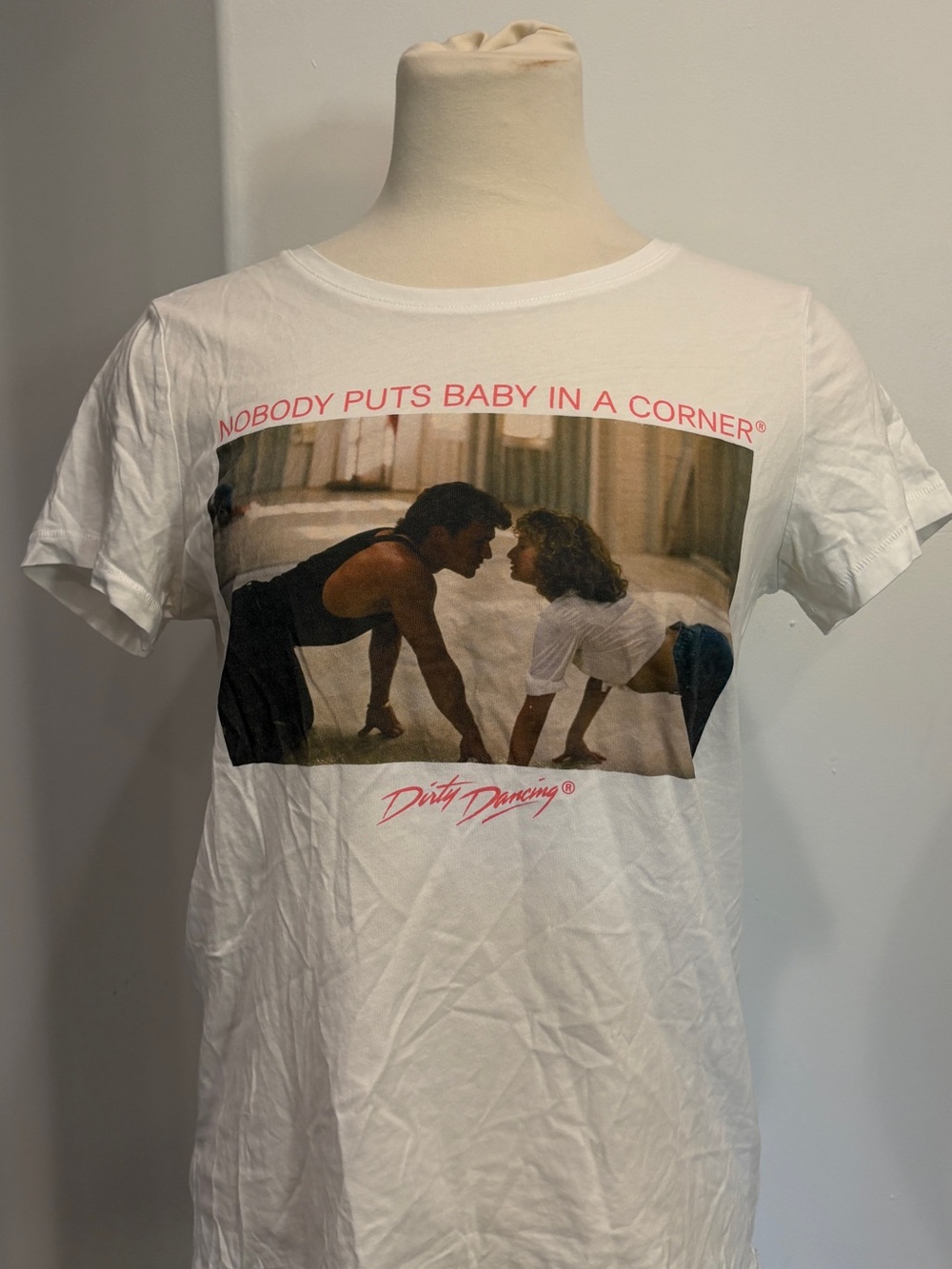 H&M Dirty Dancing Nobody Puts Baby in a Corner Graphic Tee S